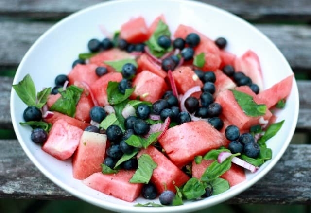 Watermelon Basil Salad