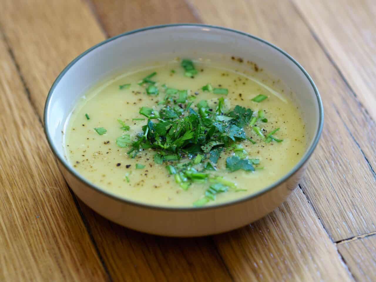 Potato Leek Soup, Two Ways