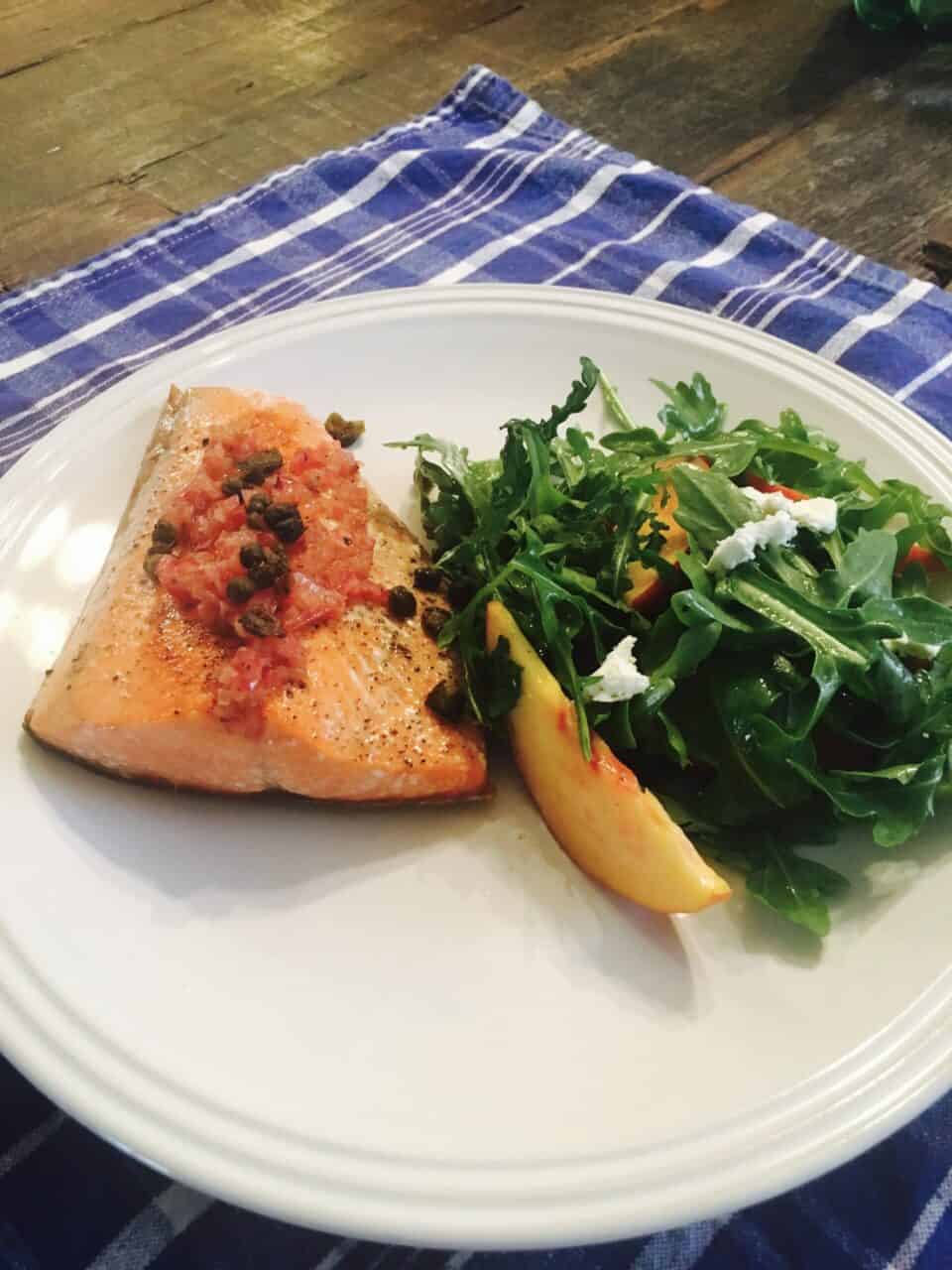 Salmon and Arugula Salad