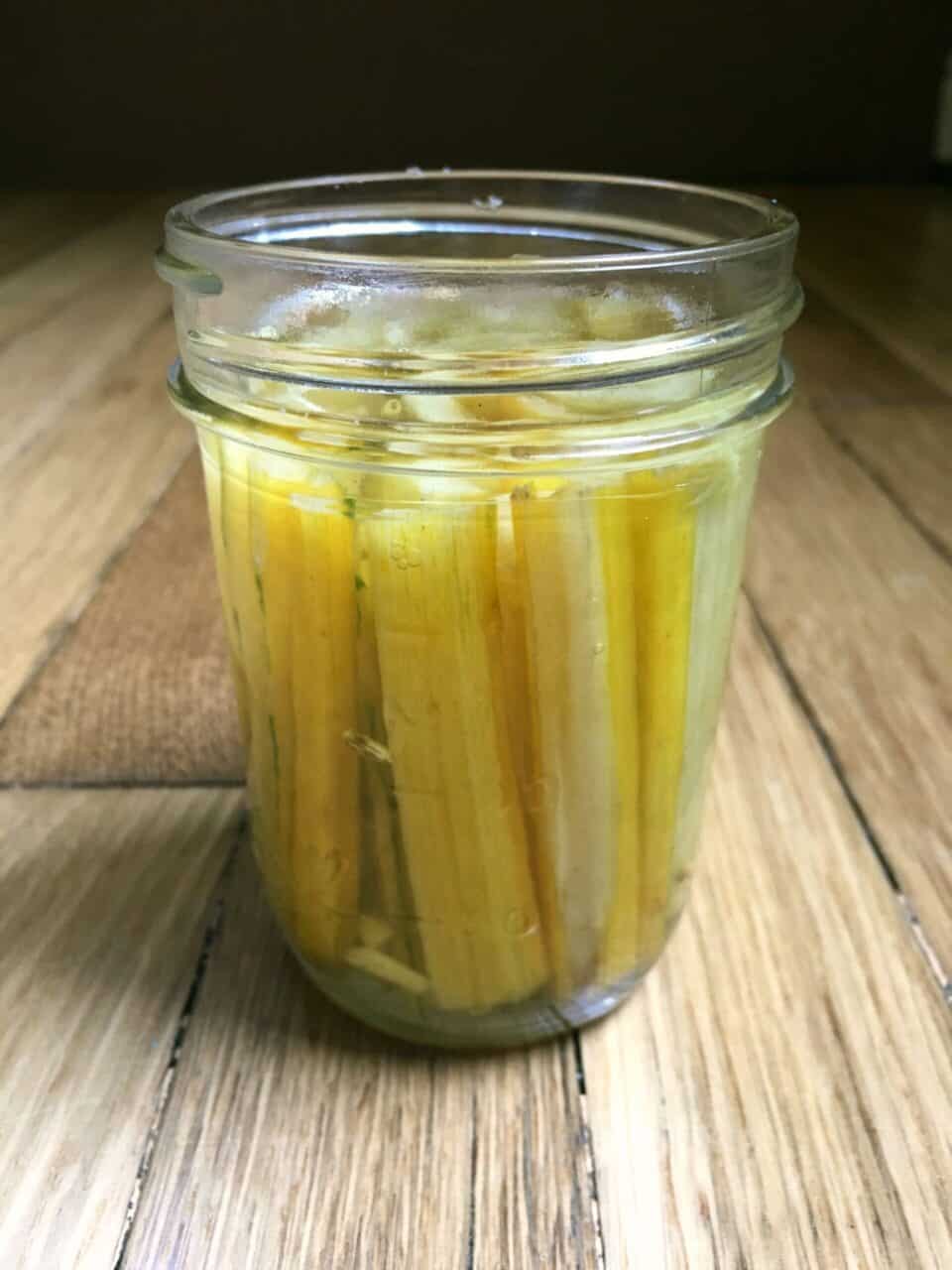 Pickled Chard Stems