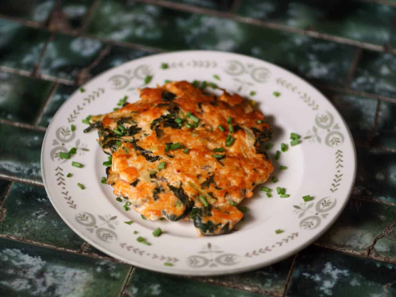 Kale and Salmon Cakes