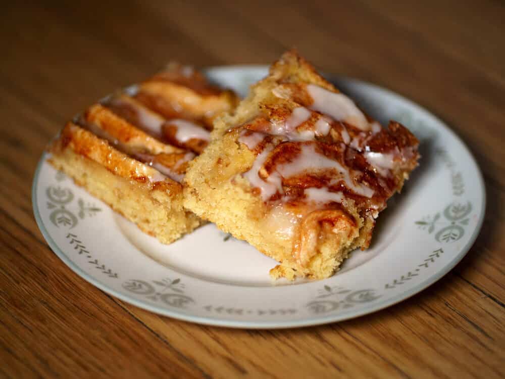 Lexi's apple kuchen on a plate