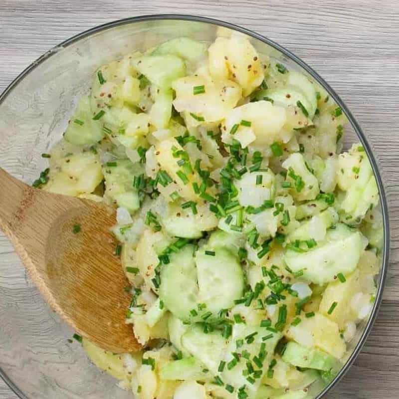 Hernandez Farms German Potato Salad in a bowl