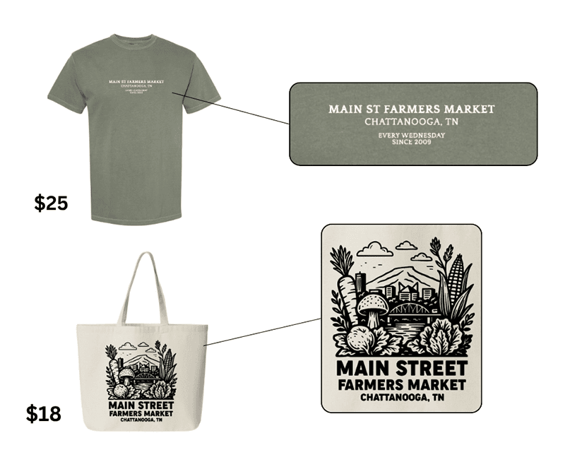 msfm-merch-pre-order Main St Farmers Market merch available, t shirt and tote bag
