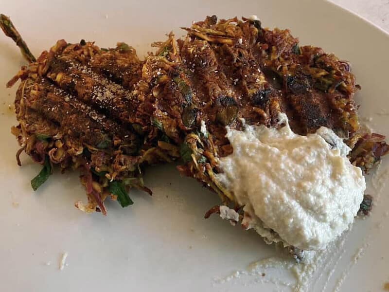 Sweet potato fritters by Red Clay Farms